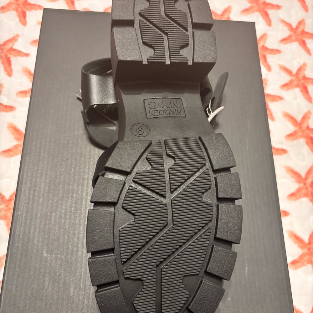 Trendy Black Platform Sandals - Picture 3 of 8